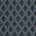 Closeup of a wallpaper showing its Art-Deco, Contemporary, Dramatic, Geometric, Two-tone pattern, color, and subtle texture.