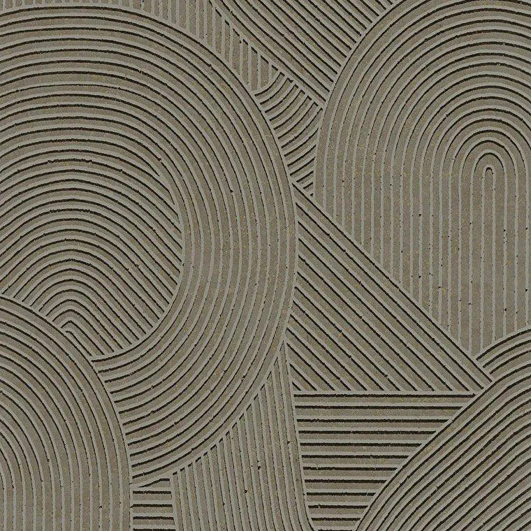 Closeup of a wallpaper showing its Art-Deco, Contemporary, Geometric, Unicolour pattern, color, and subtle texture.