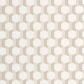 Closeup of a wallpaper showing its Art-Deco, Contemporary, Geometric, Neutrals, Two-tone pattern, color, and subtle texture.