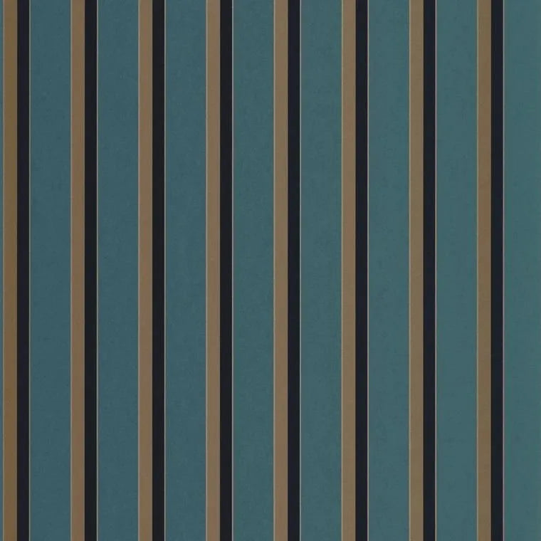 Closeup of a wallpaper showing its Contemporary, Stripes, Two-tone pattern, color, and subtle texture.