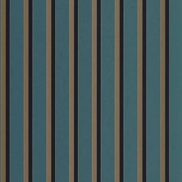 Closeup of a wallpaper showing its Contemporary, Stripes, Two-tone pattern, color, and subtle texture.