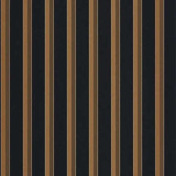 Closeup of a wallpaper showing its Contemporary, Dramatic, Stripes, Two-tone pattern, color, and subtle texture.