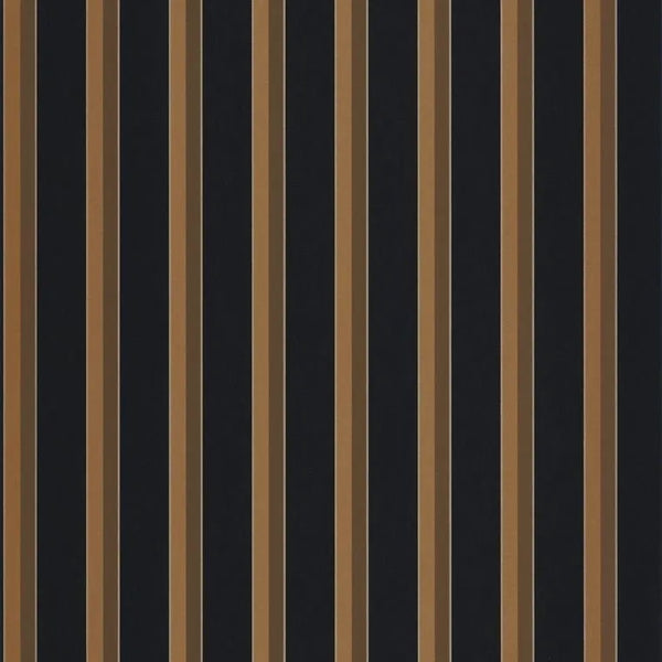 Closeup of a wallpaper showing its Contemporary, Dramatic, Stripes, Two-tone pattern, color, and subtle texture.