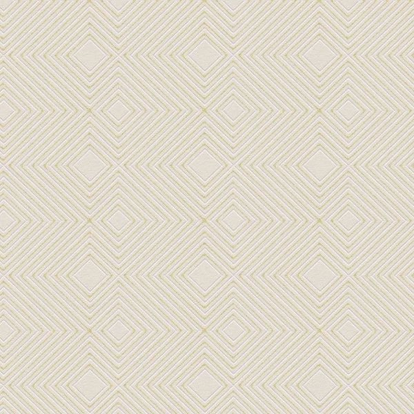 Closeup of a wallpaper showing its Contemporary, Cream, Geometric, Neutrals, Plain pattern, color, and subtle texture.