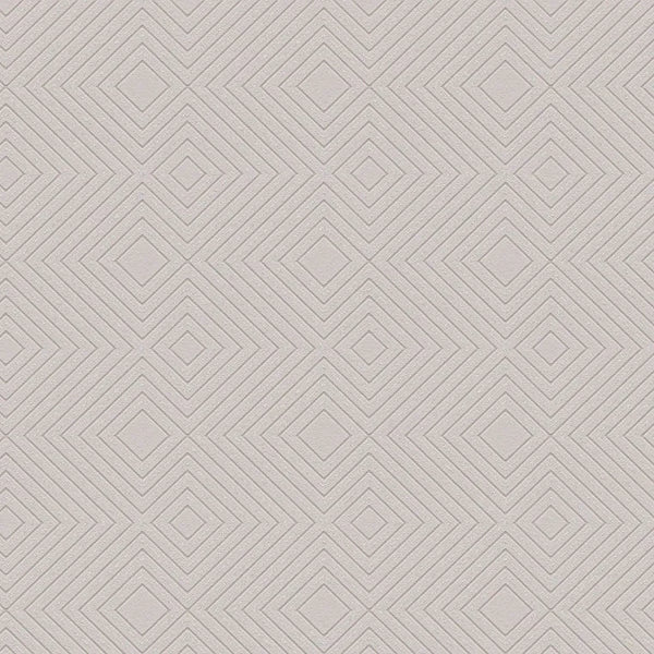 Closeup of a wallpaper showing its Contemporary, Geometric, Neutrals, Plain pattern, color, and subtle texture.
