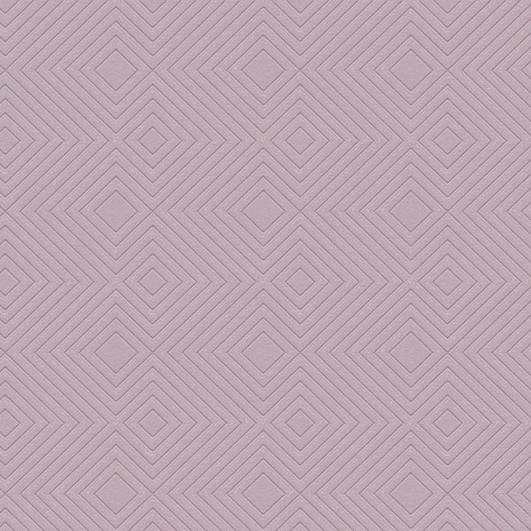 Closeup of a wallpaper showing its Contemporary, Geometric, Pink, Plain pattern, color, and subtle texture.