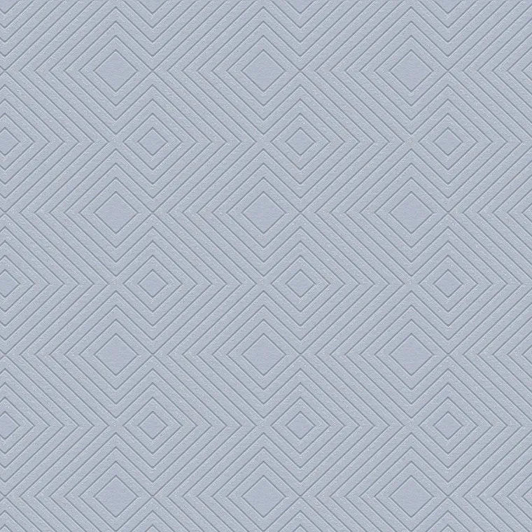 Closeup of a wallpaper showing its Blue, Contemporary, Geometric, Plain pattern, color, and subtle texture.