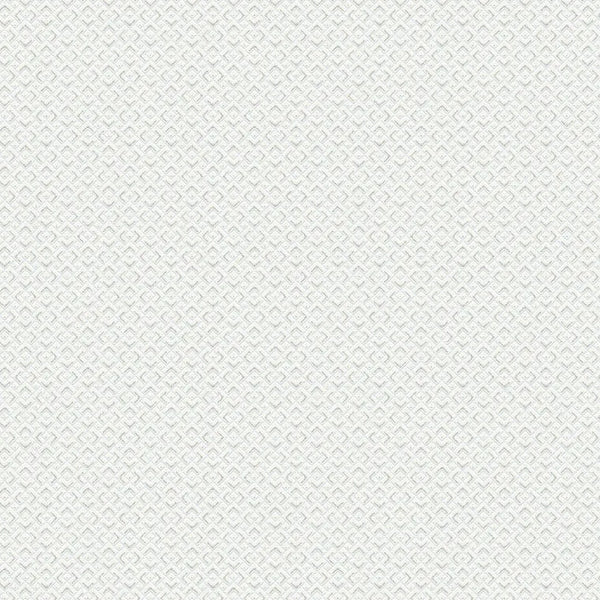 Closeup of a wallpaper showing its Contemporary, Monochrome, Plain, White pattern, color, and subtle texture.