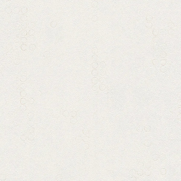 Closeup of a wallpaper showing its Circles, Contemporary, Neutrals, Plain pattern, color, and subtle texture.