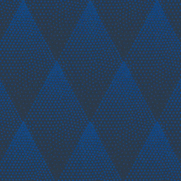 Closeup of a wallpaper showing its Contemporary, Dramatic, Geometric, Two-tone pattern, color, and texture.