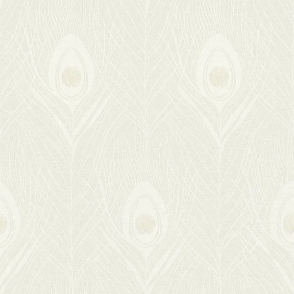 Closeup of a wallpaper showing its Contemporary, Floral, Neutrals, Two-tone, Unicolour pattern, color, and texture.