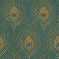 Closeup of a wallpaper showing its Contemporary, Floral, Two-tone pattern, color, and texture.