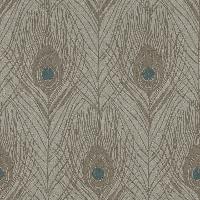 Closeup of a wallpaper showing its Contemporary, Floral, Neutrals, Two-tone pattern, color, and texture.