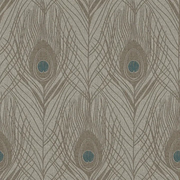 Closeup of a wallpaper showing its Contemporary, Floral, Neutrals, Two-tone pattern, color, and texture.