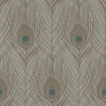 Closeup of a wallpaper showing its Contemporary, Floral, Neutrals, Two-tone pattern, color, and texture.