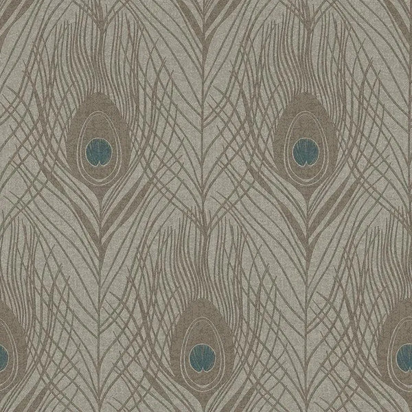 Closeup of a wallpaper showing its Contemporary, Floral, Neutrals, Two-tone pattern, color, and texture.