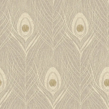 Closeup of a wallpaper showing its Contemporary, Floral, Neutrals, Two-tone pattern, color, and texture.