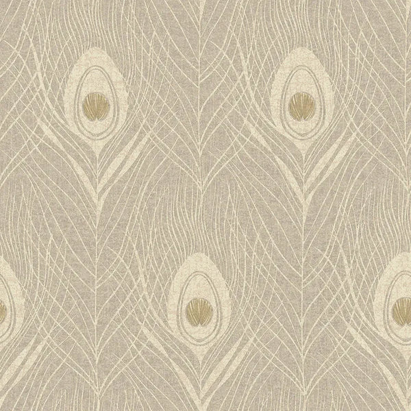Closeup of a wallpaper showing its Contemporary, Floral, Neutrals, Two-tone pattern, color, and texture.