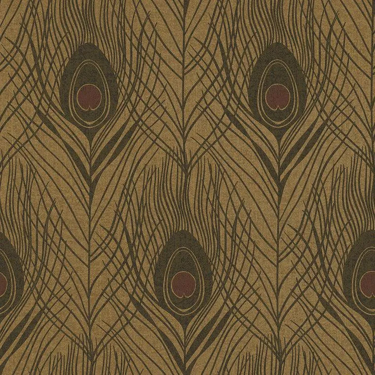 Closeup of a wallpaper showing its Contemporary, Floral, Two-tone pattern, color, and texture.