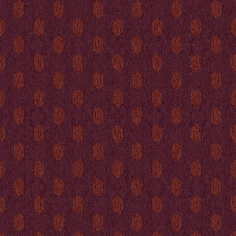 Closeup of a wallpaper showing its Circles, Contemporary, Geometric, Two-tone pattern, color, and texture.