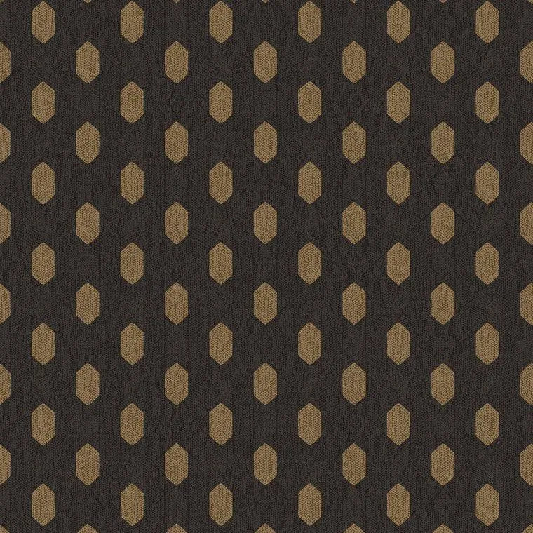 Closeup of a wallpaper showing its Circles, Contemporary, Geometric, Two-tone pattern, color, and texture.