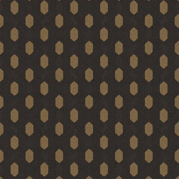 Closeup of a wallpaper showing its Circles, Contemporary, Geometric, Two-tone pattern, color, and texture.