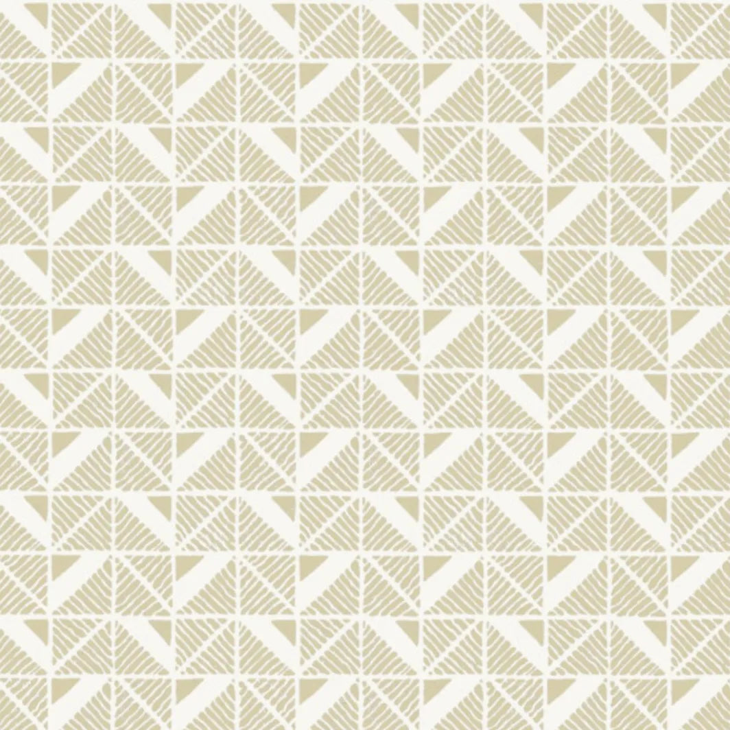 Closeup of a wallpaper showing its Art-Deco, Contemporary, Neutrals, Two-tone pattern, color, and subtle texture.