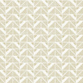 Closeup of a wallpaper showing its Art-Deco, Contemporary, Neutrals, Two-tone pattern, color, and subtle texture.