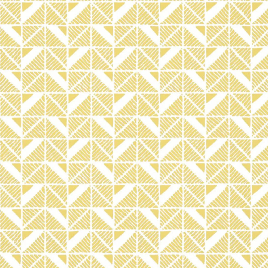 Closeup of a wallpaper showing its Art-Deco, Contemporary, Two-tone pattern, color, and subtle texture.