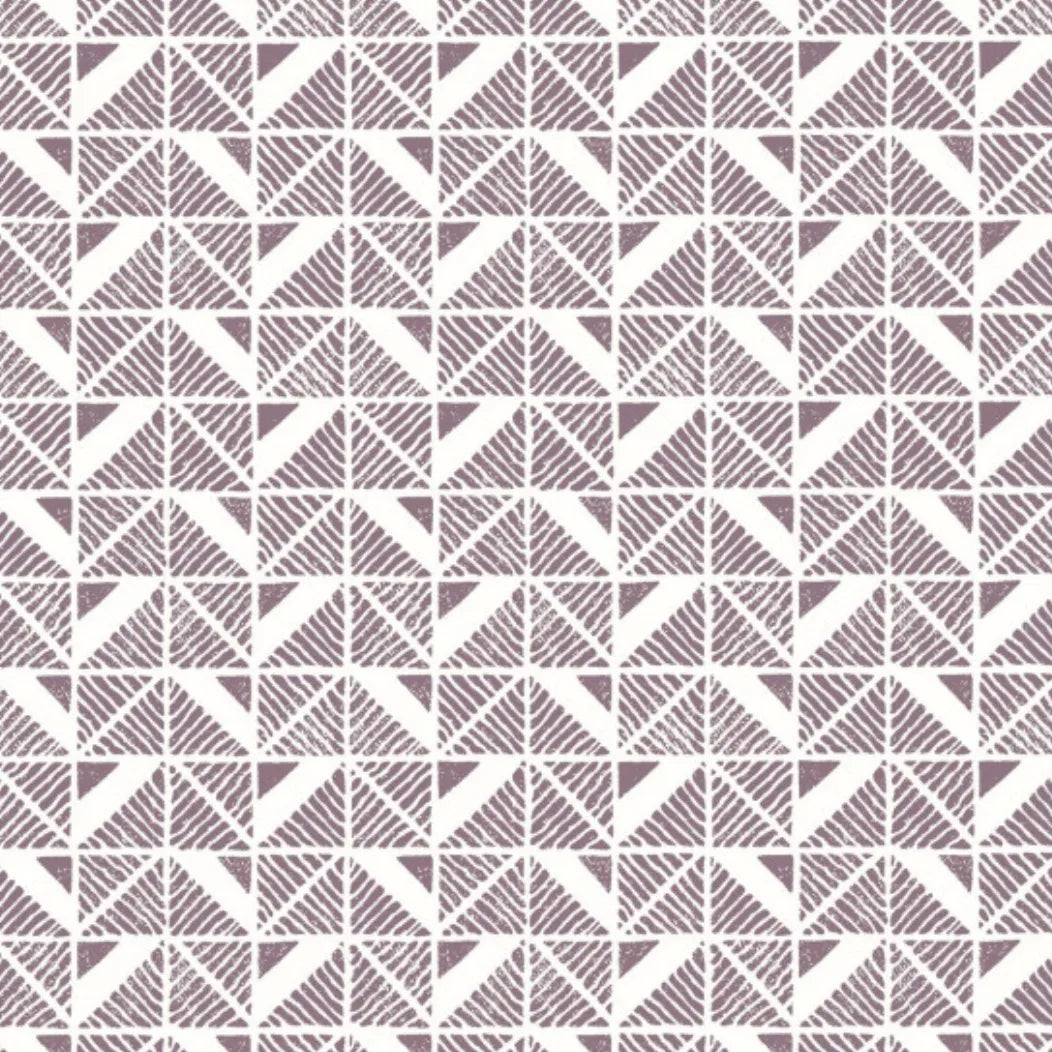 Closeup of a wallpaper showing its Art-Deco, Contemporary, Two-tone pattern, color, and subtle texture.