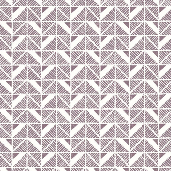 Closeup of a wallpaper showing its Art-Deco, Contemporary, Two-tone pattern, color, and subtle texture.