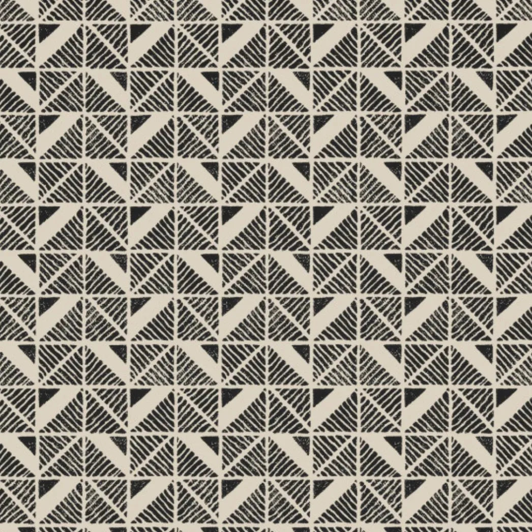 Closeup of a wallpaper showing its Art-Deco, Contemporary, Monochrome, Two-tone pattern, color, and subtle texture.