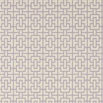 Closeup of a wallpaper showing its Art-Deco, Chainlink, Contemporary, Neutrals, Two-tone pattern, color, and subtle texture.