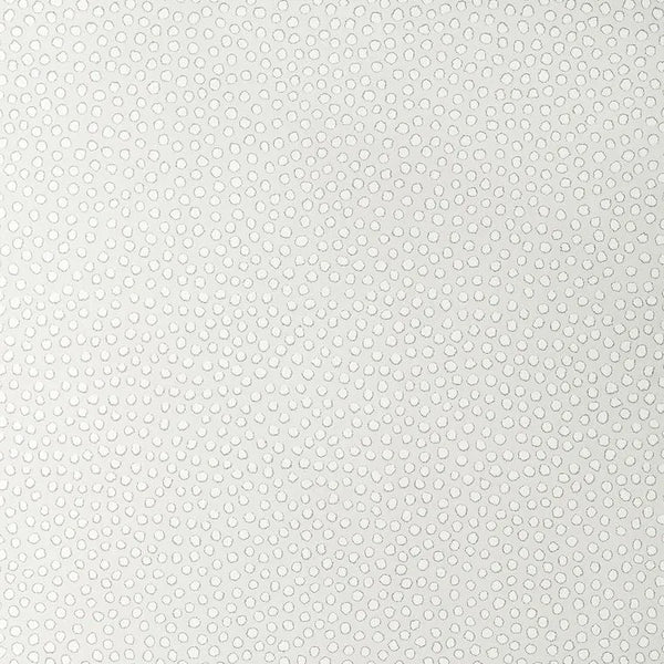 Closeup of a wallpaper showing its Contemporary, Dots, Kids, Monochrome, Two-tone pattern, color, and subtle texture.