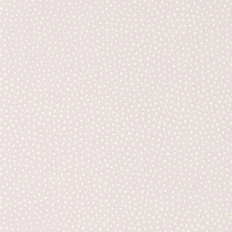 Closeup of a wallpaper showing its Contemporary, Dots, Kids, Pastels, Two-tone pattern, color, and subtle texture.