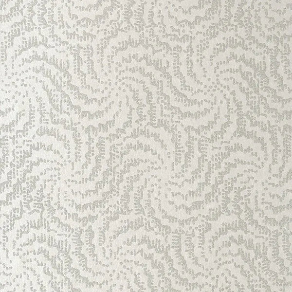 Closeup of a wallpaper showing its Contemporary, Neutrals, Two-tone pattern, color, and subtle texture.