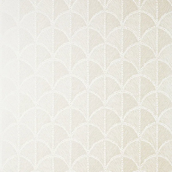 Closeup of a wallpaper showing its Art-Deco, Geometric, Neutrals, Unicolour pattern, color, and subtle texture.