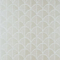 Closeup of a wallpaper showing its Art-Deco, Geometric, Neutrals, Unicolour pattern, color, and subtle texture.