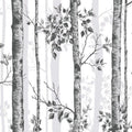 Closeup of a wallpaper showing its Monochrome, Nature pattern, color, and subtle texture.