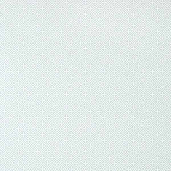 Closeup of a wallpaper showing its Geometric, Two-tone pattern, color, and subtle texture.