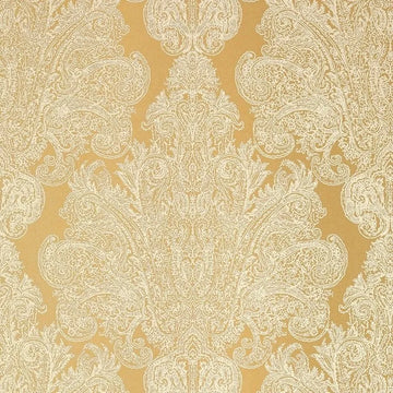 Closeup of a wallpaper showing its Damask, Floral, Unicolour pattern, color, and texture.