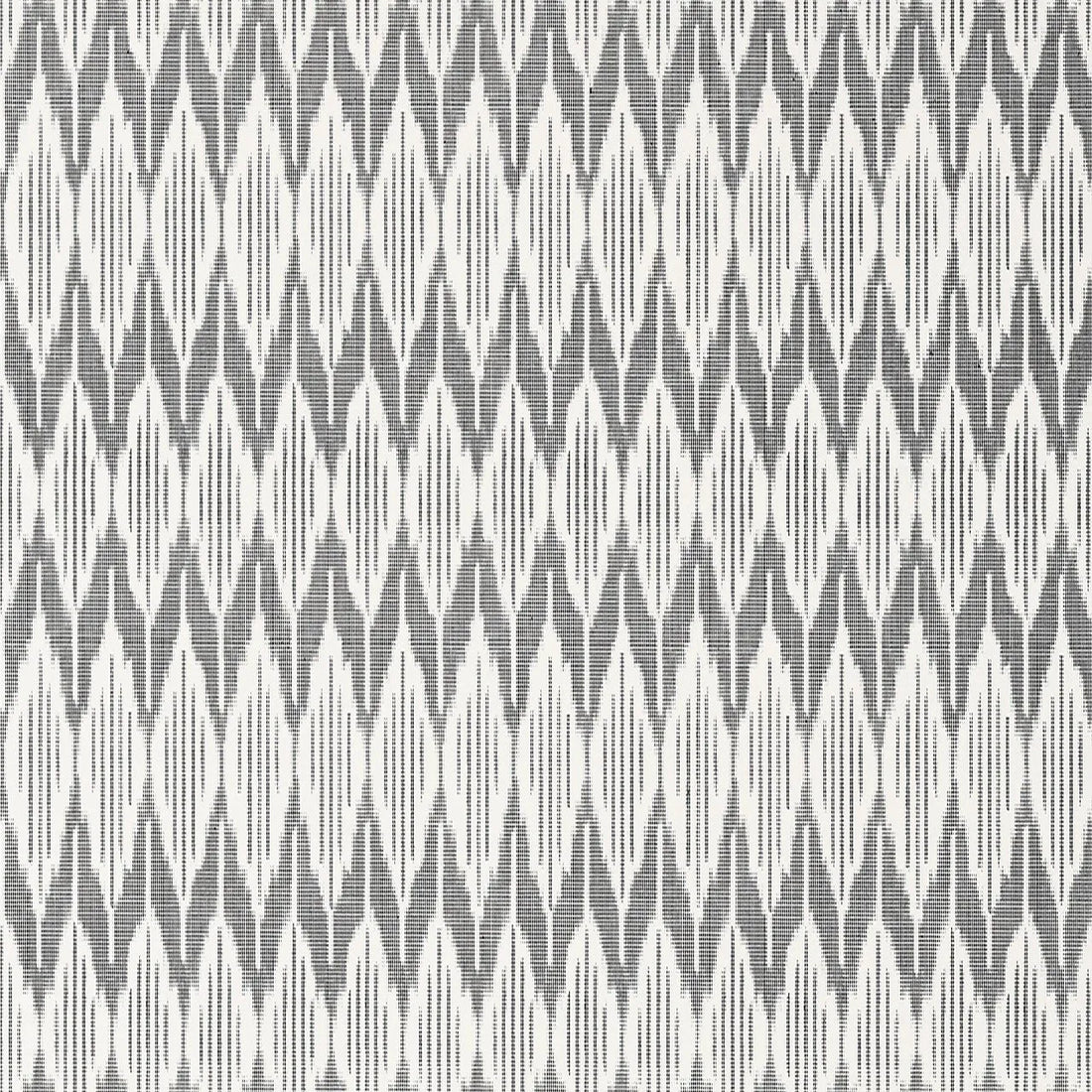 Closeup of a wallpaper showing its Chevron, Contemporary, Geometric, Monochrome, Two-tone pattern, color, and subtle texture.