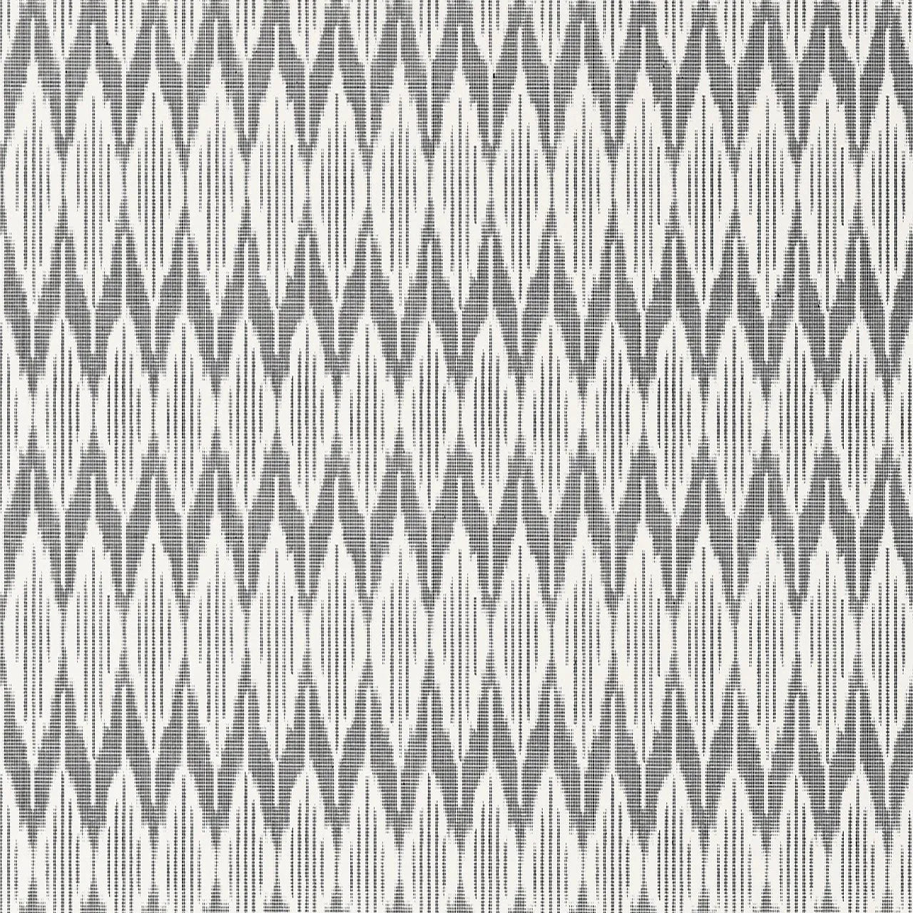 Closeup of a wallpaper showing its Chevron, Contemporary, Geometric, Monochrome, Two-tone pattern, color, and subtle texture.