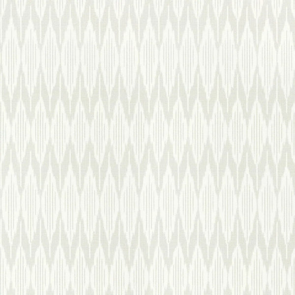 Closeup of a wallpaper showing its Chevron, Contemporary, Geometric, Monochrome, Two-tone pattern, color, and subtle texture.