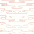 Closeup of a wallpaper showing its Art-Deco, Two-tone pattern, color, and subtle texture.