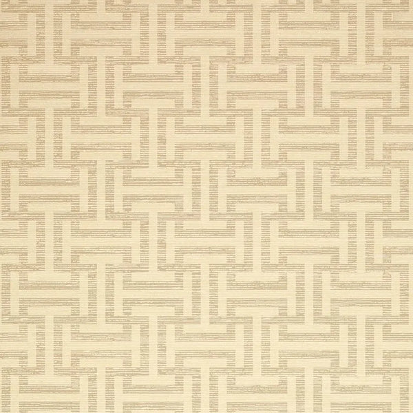 Closeup of a wallpaper showing its Geometric, Neutrals, Two-tone pattern, color, and subtle texture.