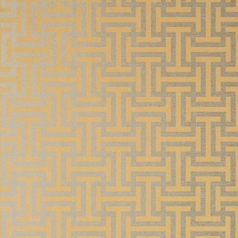 Closeup of a wallpaper showing its Geometric, Neutrals, Two-tone pattern, color, and subtle texture.