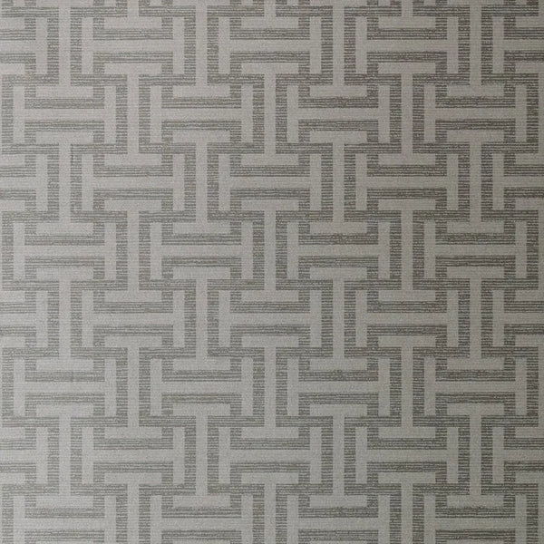 Closeup of a wallpaper showing its Geometric, Monochrome, Two-tone pattern, color, and subtle texture.