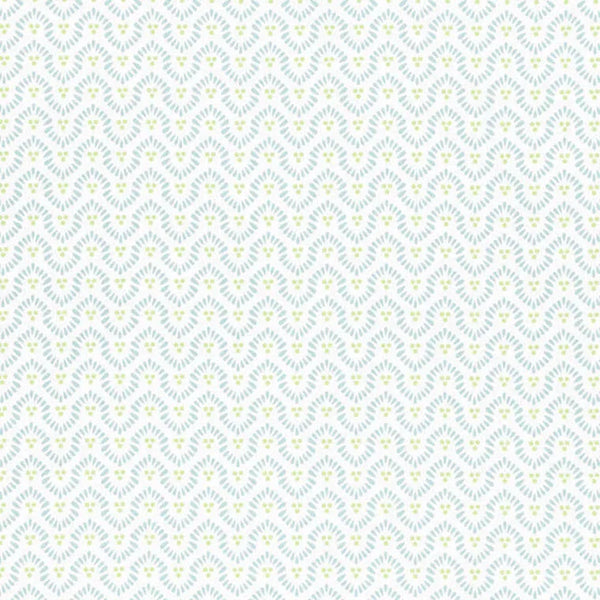 Closeup of a wallpaper showing its Art-Deco, Geometric, Pastels, Two-tone pattern, color, and subtle texture.