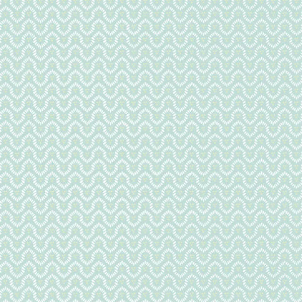 Closeup of a wallpaper showing its Art-Deco, Geometric, Tiffany, Two-tone pattern, color, and subtle texture.